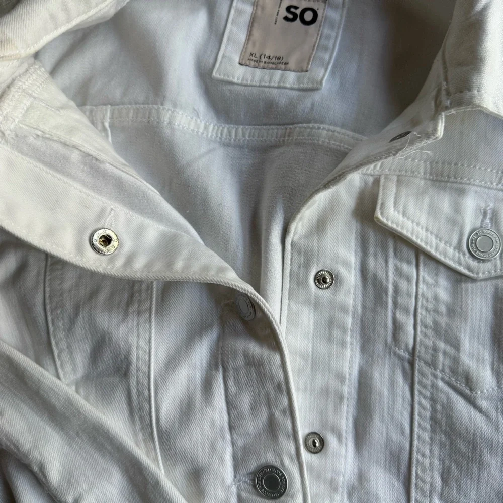 SO® Essential Denim Jacket Girls Size XL (14/16) or Women’s Size S, NWOT - Picture 8 of 13
